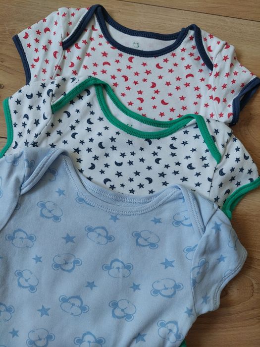 3pak body niemowlęce 68