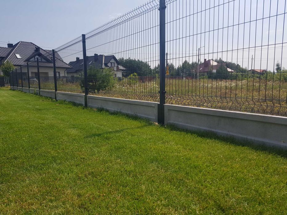 Ogrodzenie panelowe WIŚNIOWSKI 123cm 4mm OC+RAL podmurówka 74zł/mb