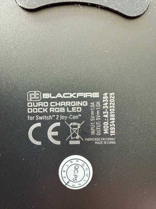 Carregador Magnético Blackfire 4 Joy-Cons 2 RGB