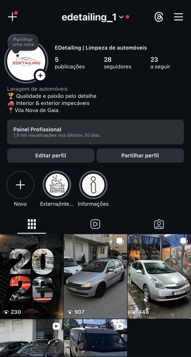 Detalhamento automóvel