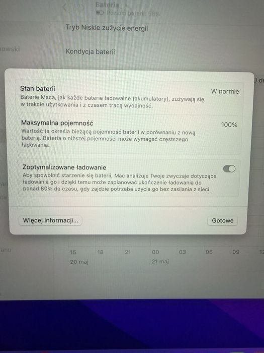 MacBook Air M2 13,6” 16GB / 256GB Gwarancja do 09.2026, Bateria 100%