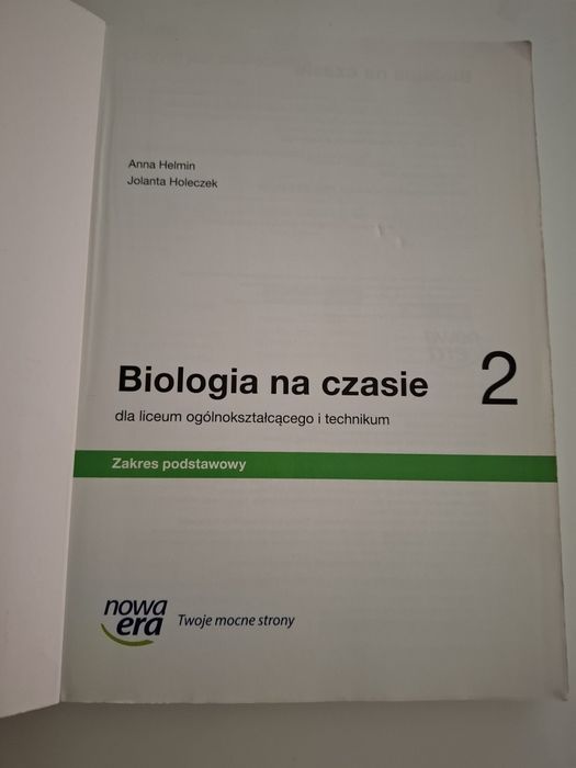 Biologia na czasie 2, zakres podstawowy