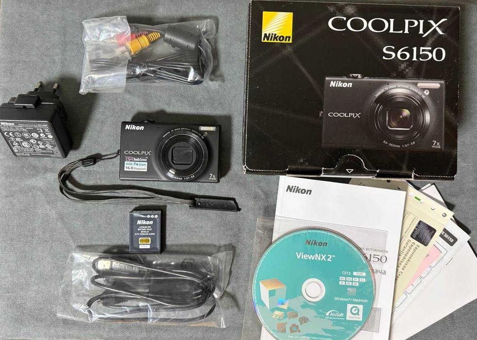 Nikon Coolpix S6150 СЕНСОРНИЙ АНАЛОГ G7 Цифровий фотоапарат мильниця