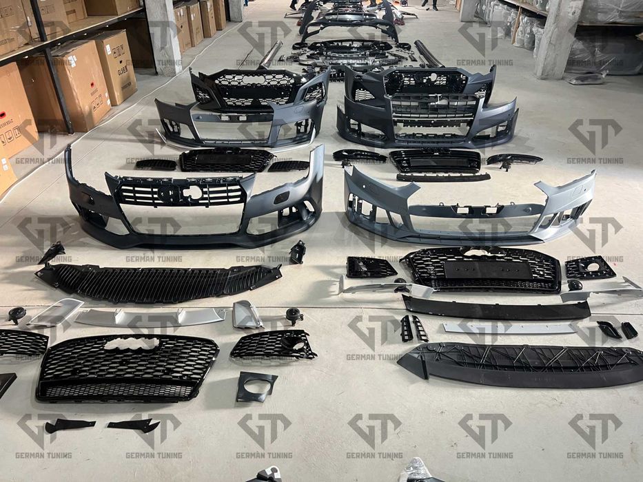 Передній бампер audi a3 a4 a5 a6 a7 a8 q3 q5 q7 бампер ауди s line rs