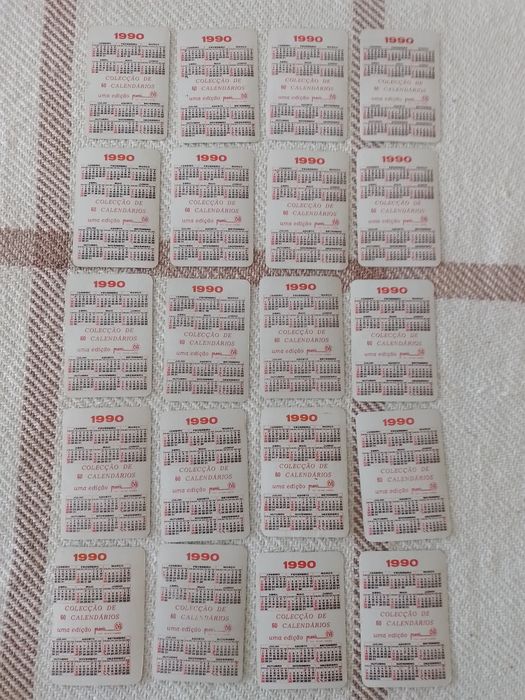 Calendários Selecçoes futebol