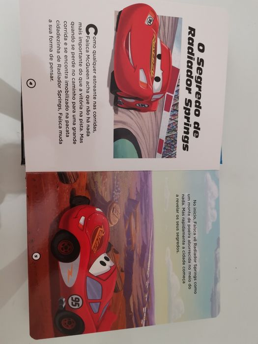 Livro Carros Disney Novo