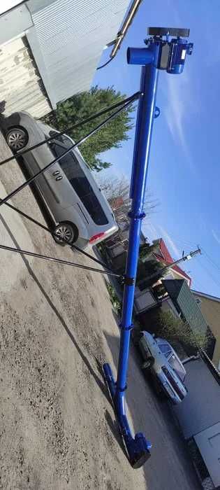 Шнековий навантажувач 219*7м, гвинтовий конвеєр, протруювач, погрузчик