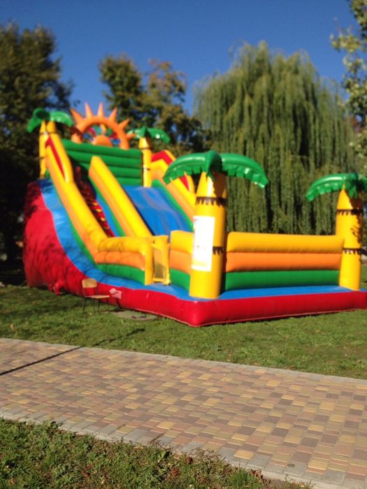 Батут гірка/горка/надувний/ батут сітка1