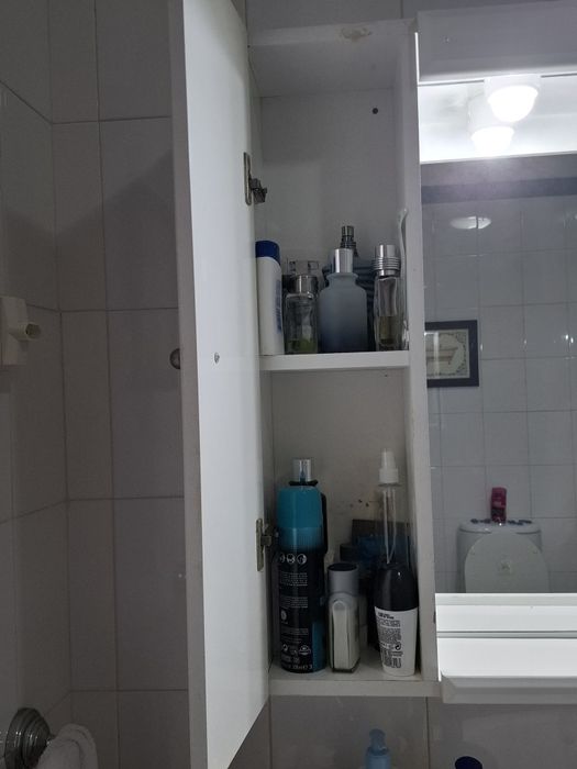 Armário W.C. Branco com lâmpadas led