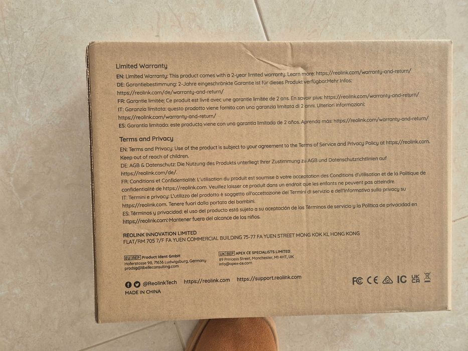 Reolink RLN8-410 V3 NVR 8 canais 4K PoE - NOVO e SELADO