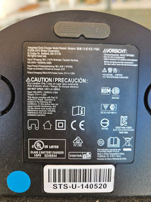 iRobot Roomba 870 AVARIADO + Estação de Carregamento + 2 Barreiras Virtuais