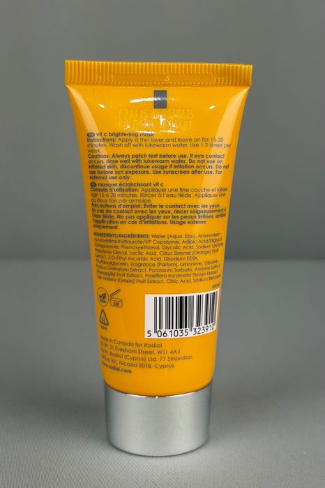 Rodial Vit C maska rozświetlająca z witaminą c 20ml