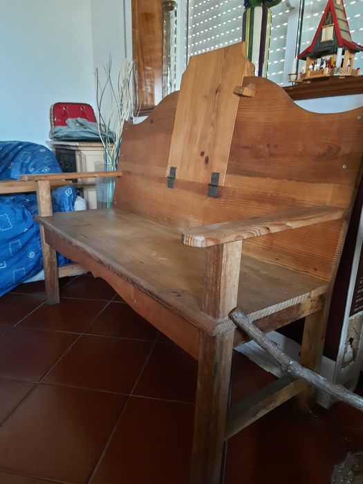 Banco 3 lugares em madeira bonito para uma decoração rústica ou outra