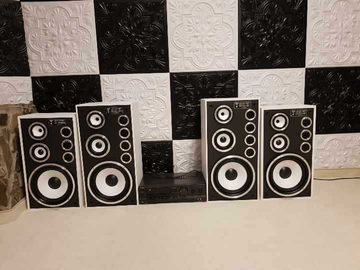 Kolumny Altus Tonsil  75 (Wersja Czarno-Biała) Unikalny Design