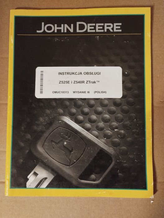Polska instrukcja obsługi John Deere Z525E i Z540R, ztrak