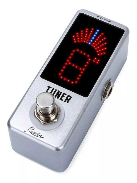 Pedal afinador cromático + fonte de alimentação - NOVO nunca usado