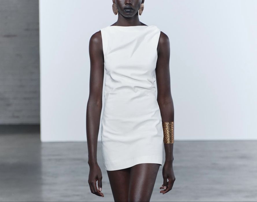 Брендова літня сукня - плаття Zara - льон - S
