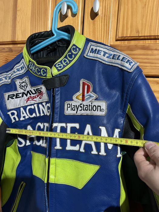 Casaco Motard Couro SACE Racing PlayStation