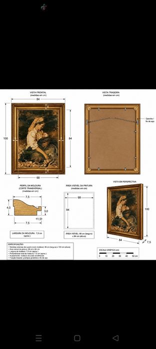 Quadro antigo replica