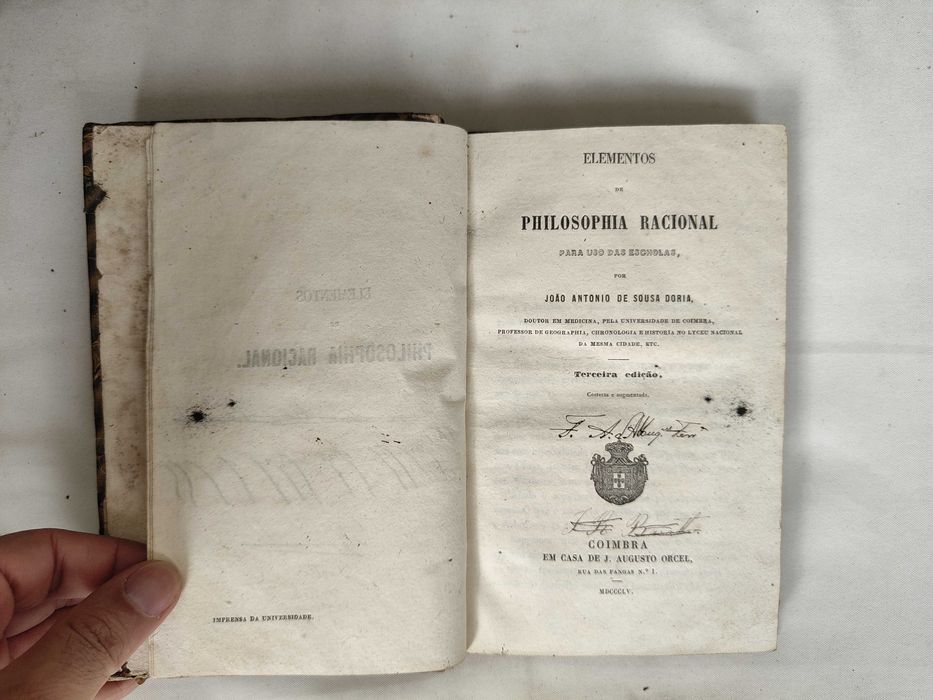 Livro | Elementos de Filosofia Racional | 1855