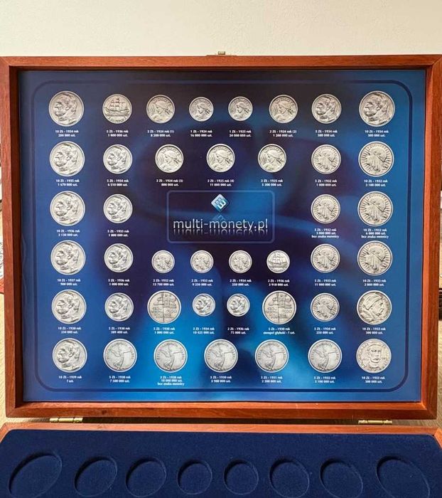 Duża kaseta kolekcjonerska na monety