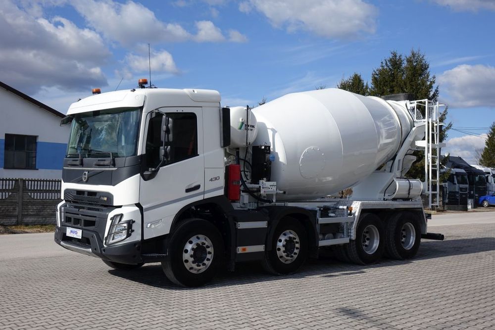 Volvo FMX 430 8X4 / BETONOMIESZARKA STETTER 9m3 / EURO 6 / AUTOMAT / BLOKADY MOSTÓW  Sprowadzona / Serwisowana / Super stan/ Niski przebieg