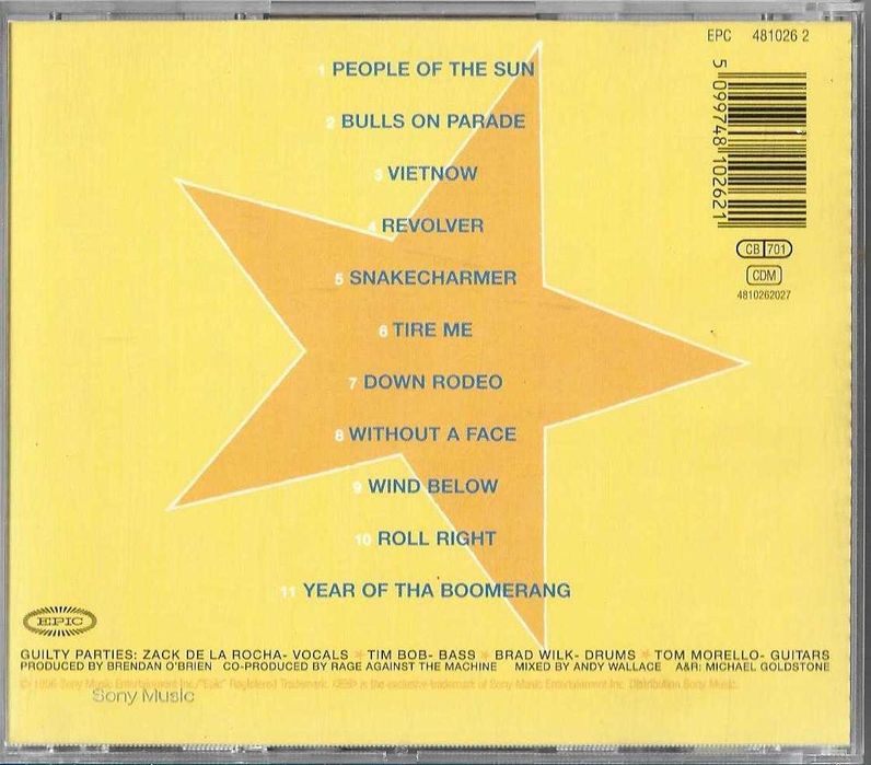 Rage Against the Machine - - - - - Evil Empire - - - - - CD