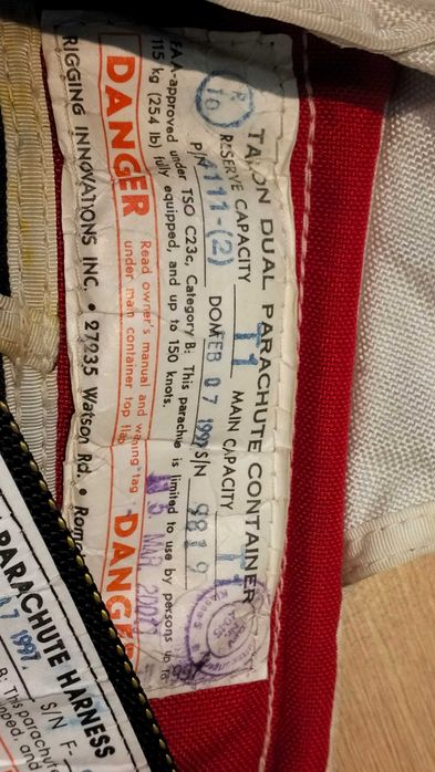 Pokrowiec spadochronowy Talon2 spadochron