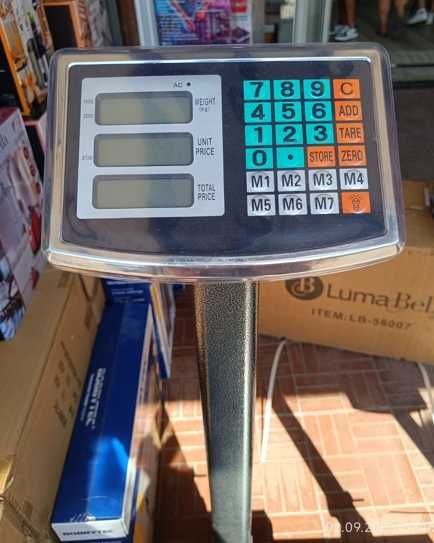 ваги 600 кг електронні бездротові 60 х 45 підлогові акумулятор веси