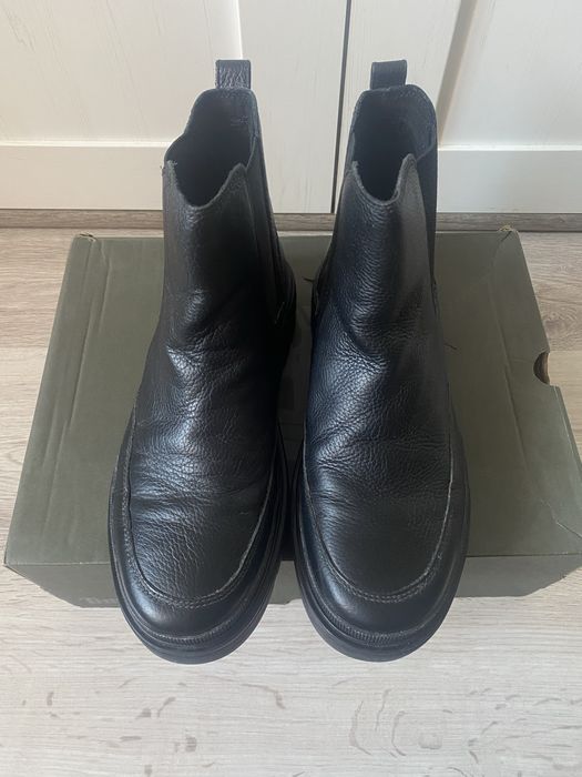 Czarne skórzane botki Timberland ray city chelsea 40