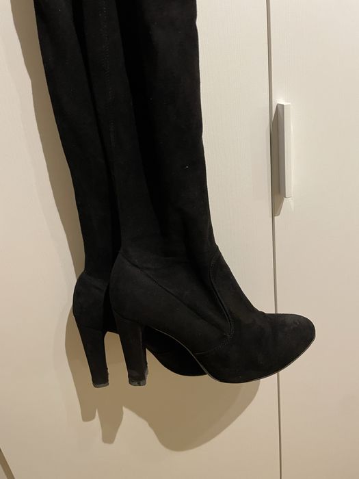 Kozaki za kolano, rozm 38 skóra naturalna