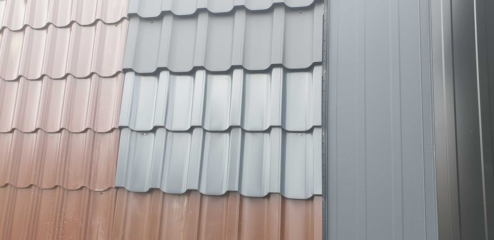 PANELOWA blachodachowka  - od REKI grafit-brąz-wisnia