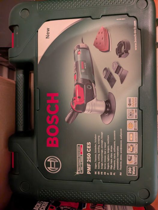Multiferramenta Bosch PMF 250 CES 250W com mala e acessórios