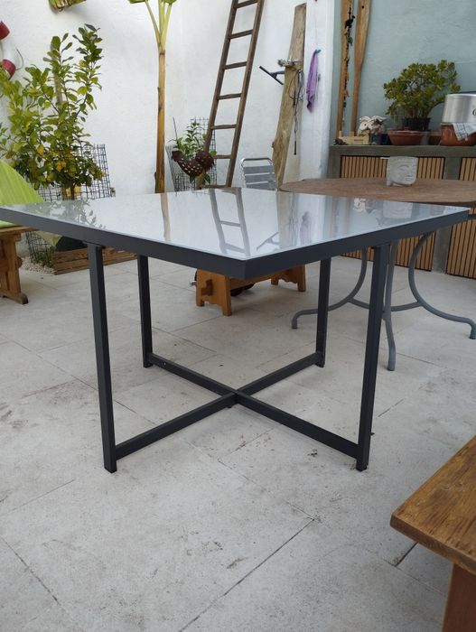 Mesa de jardim refeição NATERIAL COMPASS CINZA ESCURO