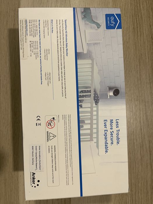 2x Eufy Spaceview HD Monitor Bebé