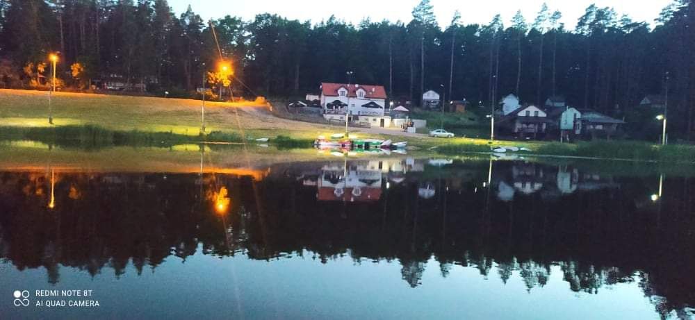 Domek drewniany  nad jeziorem Symsar- Kłębowo