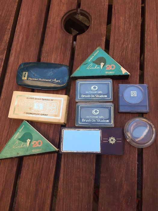 Lote 9 Sombras de olhos tons azuis