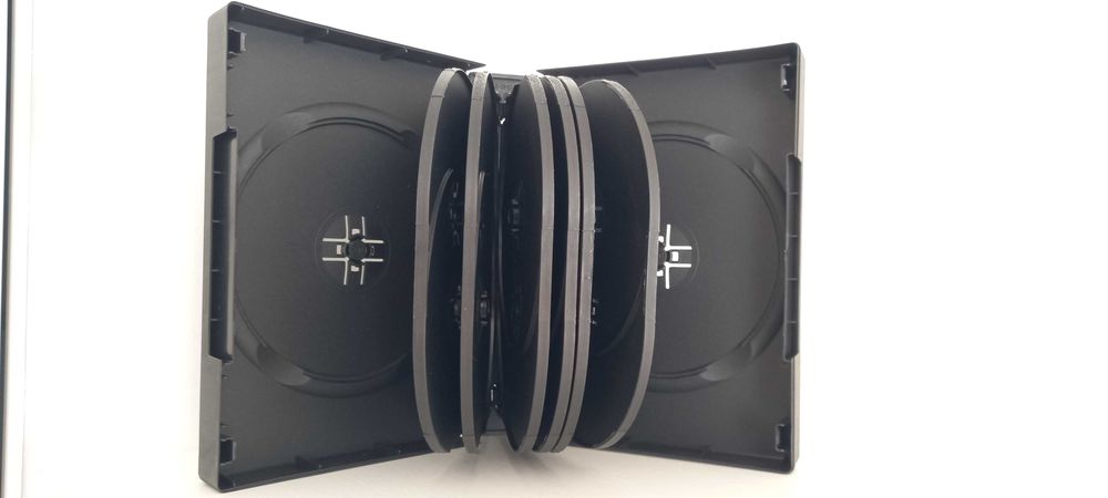Коробки для дисков DVD-box на 14шт-чёрный 45mm