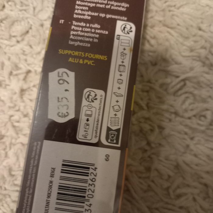 Estore de correr 90x250 cm