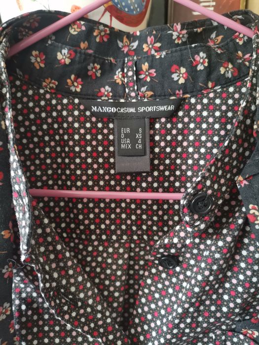 Koszula Mango z wiązaniem na szyi, roz. 34/XS
