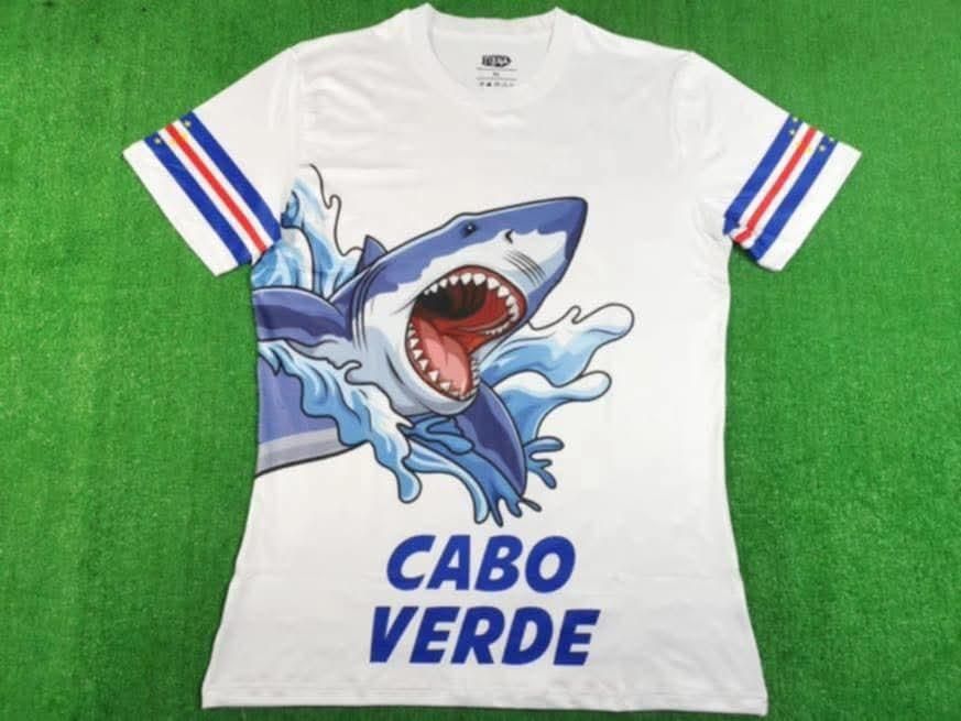 Camisola de cabo verde tubaroes azul