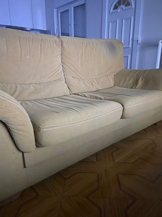 Sofá cama e poltrona