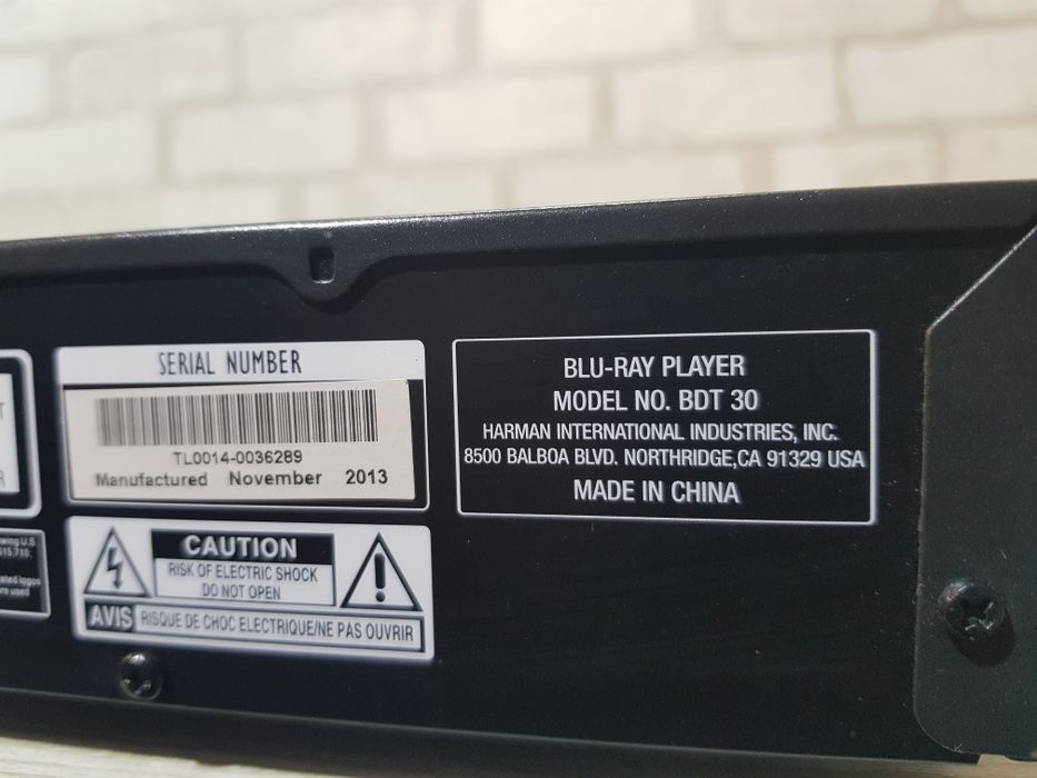 ПроданоCD/DVD програвач Harman/Kardon BDT 30,3D Blu-ray, DVD