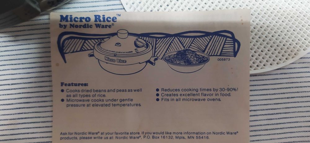 Panela de arroz para microondas