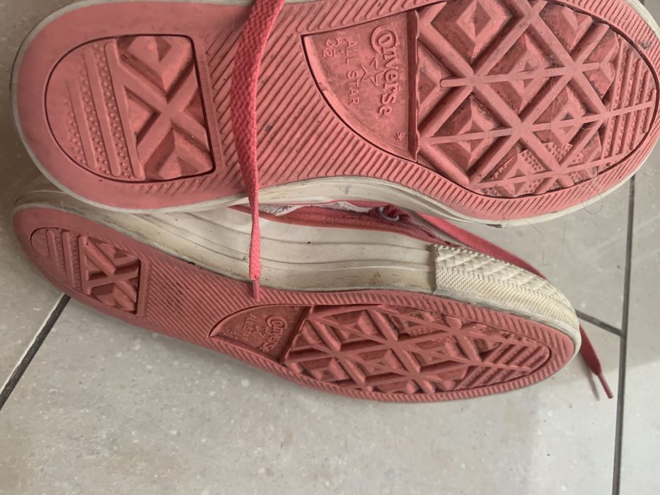 Converse sportowe buty, trampki za kostkę, różowe r. 36