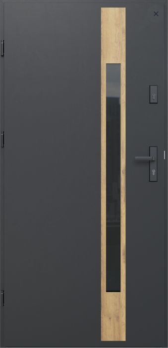 KR HAUS drzwi zewnętrzne ciemny antracyt nowe lewe i prawe okna POZNAŃ
