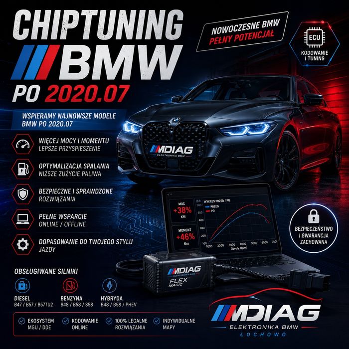 Diagnostyka BMW kodowanie programowanie chip tuning konwersja USA/DPF.