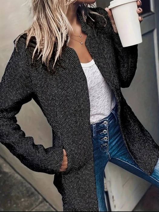 Блейзер з відкритим передом, сірий.