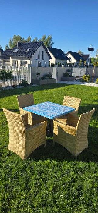 Stoły tarasowe drewniany blat