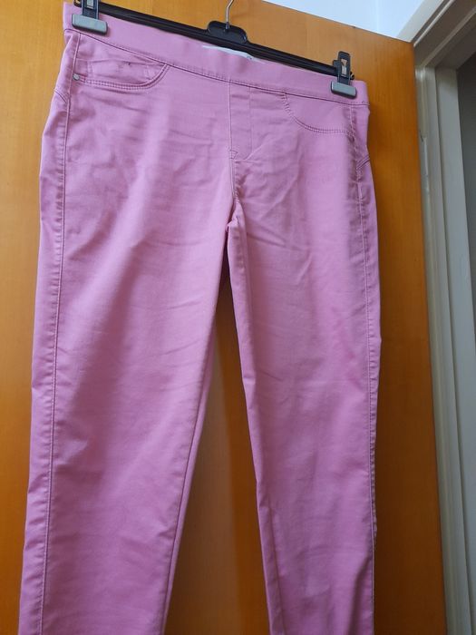 Calças algodão rosa e tamanho 42 - Semi-novas / ÚLTIMOS DIAS